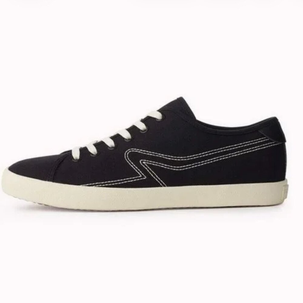 Rag & Bone Sneakers Black Low-Top Canvas Court Size EU 38.5 or US 8.5 Travel